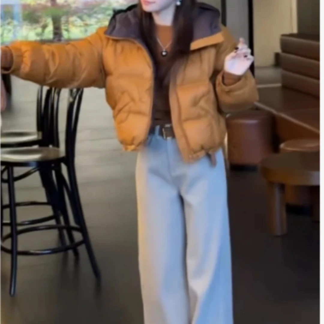 冬季新款气质保暖外套显瘦休闲百搭裤子女装