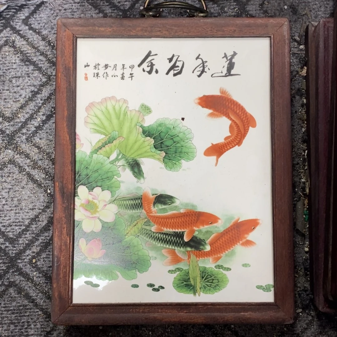 瓷37*28 景德镇瓷板画柴窑烧制