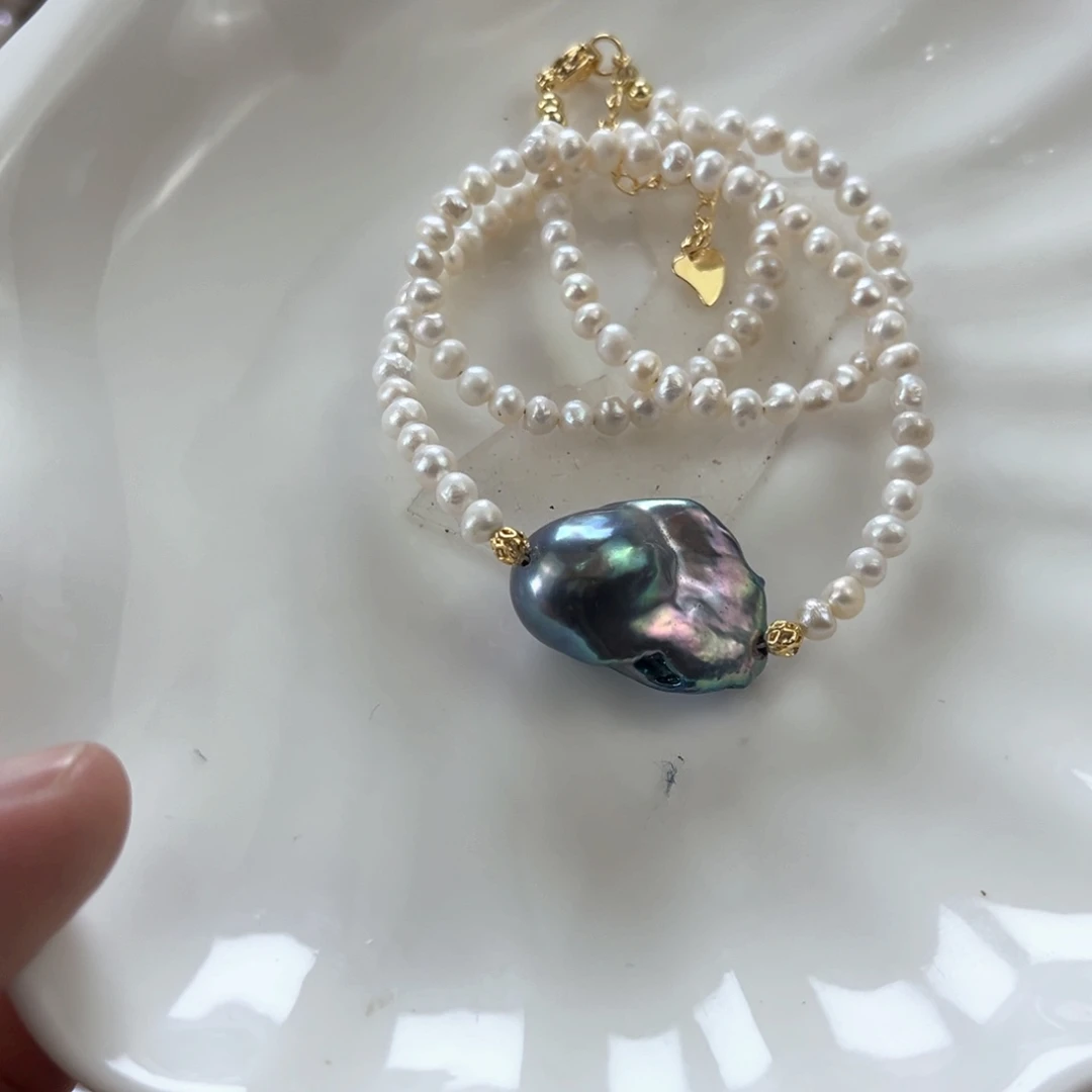 未镶嵌淡水珍珠项链【纯恬】