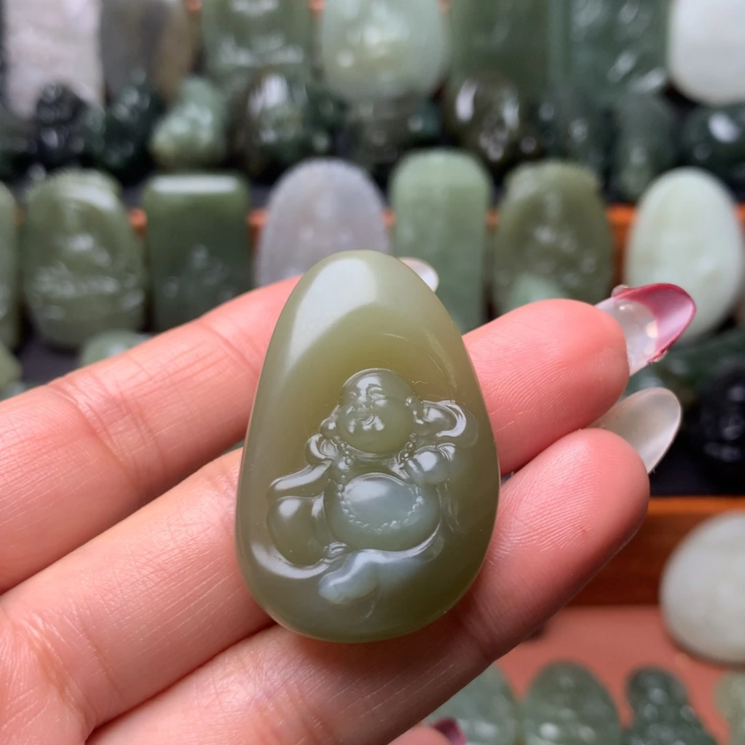 和田玉颈饰未镶嵌挂件53