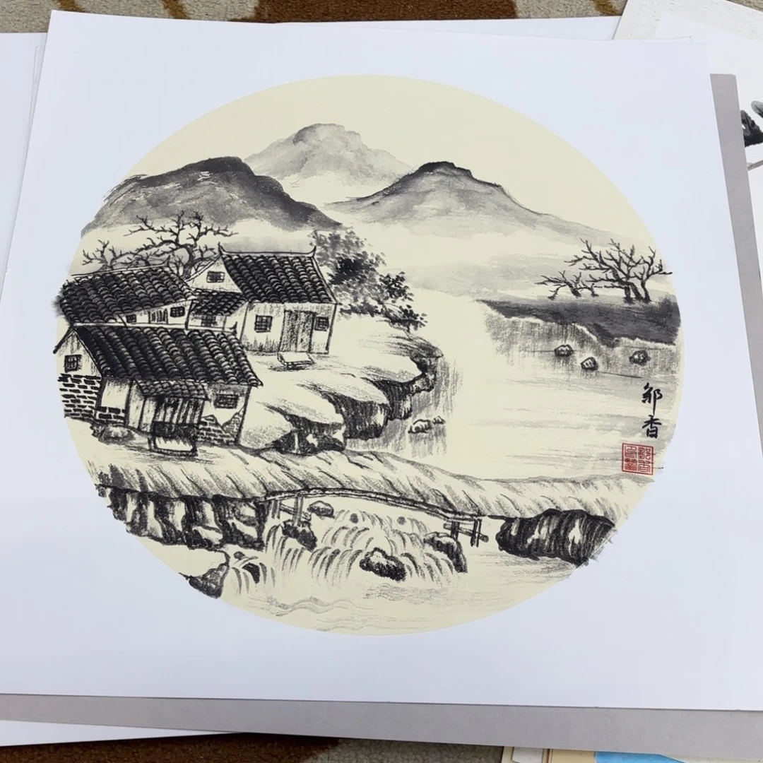 国画50-50卡纸作品艺