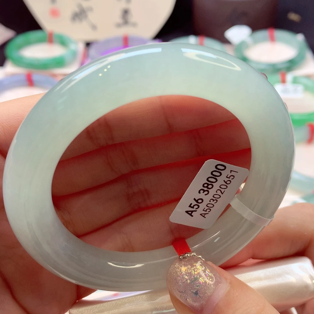翡翠手镯未镶嵌小*?分单77