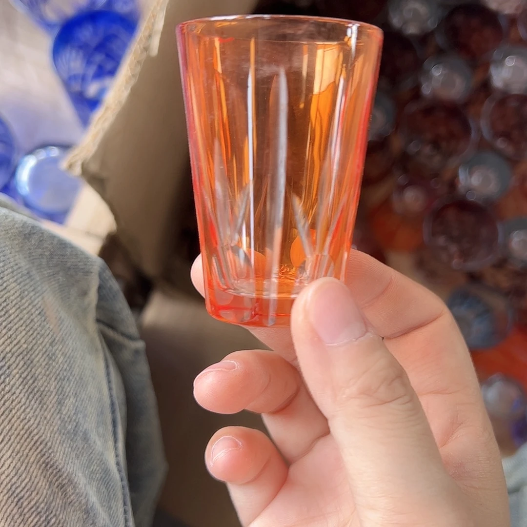 水晶玻璃高脚款微瑕一个