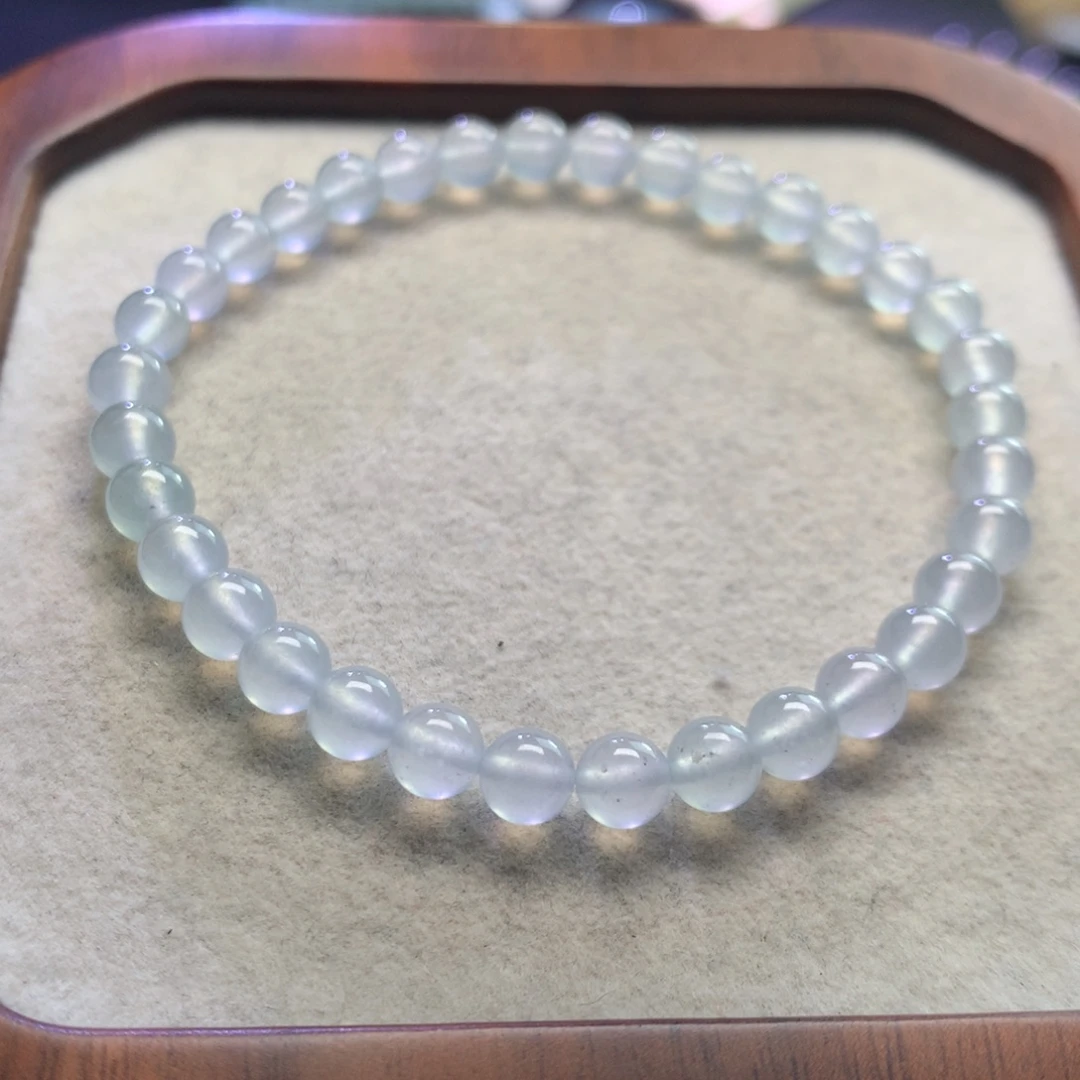 未镶嵌手链翡翠5mm高冰