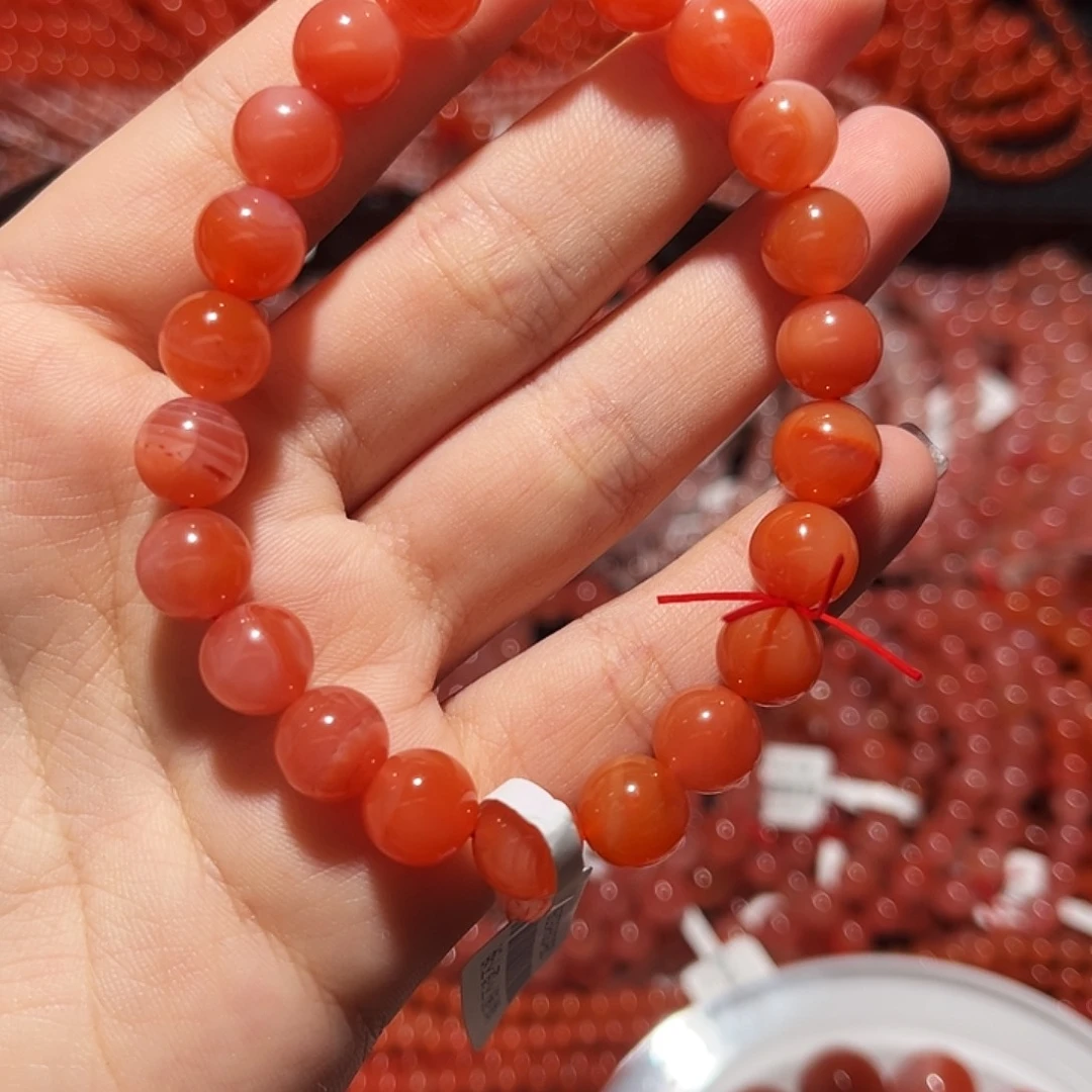 南红玛瑙未镶嵌手链