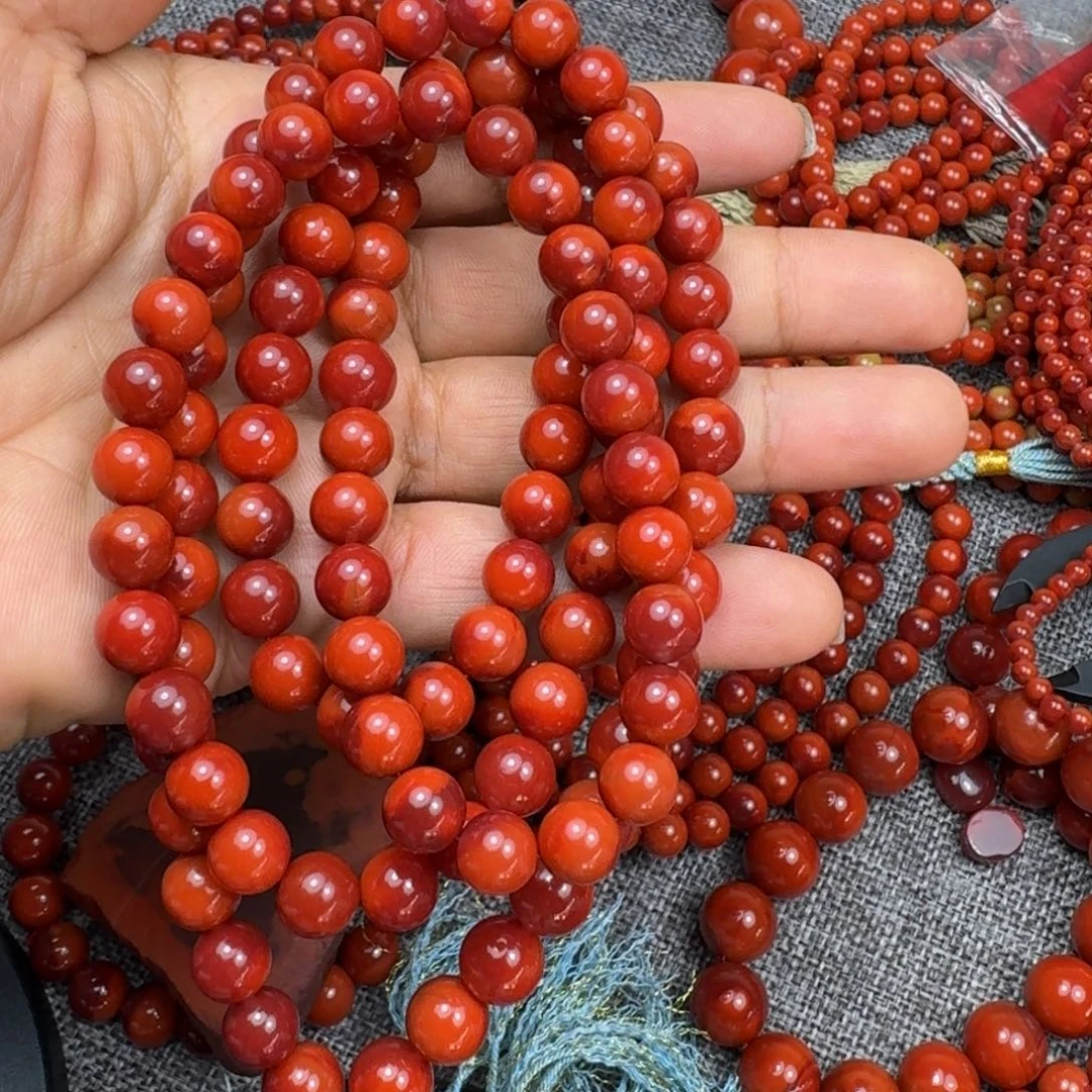 H***夢南红玛瑙未镶嵌手链