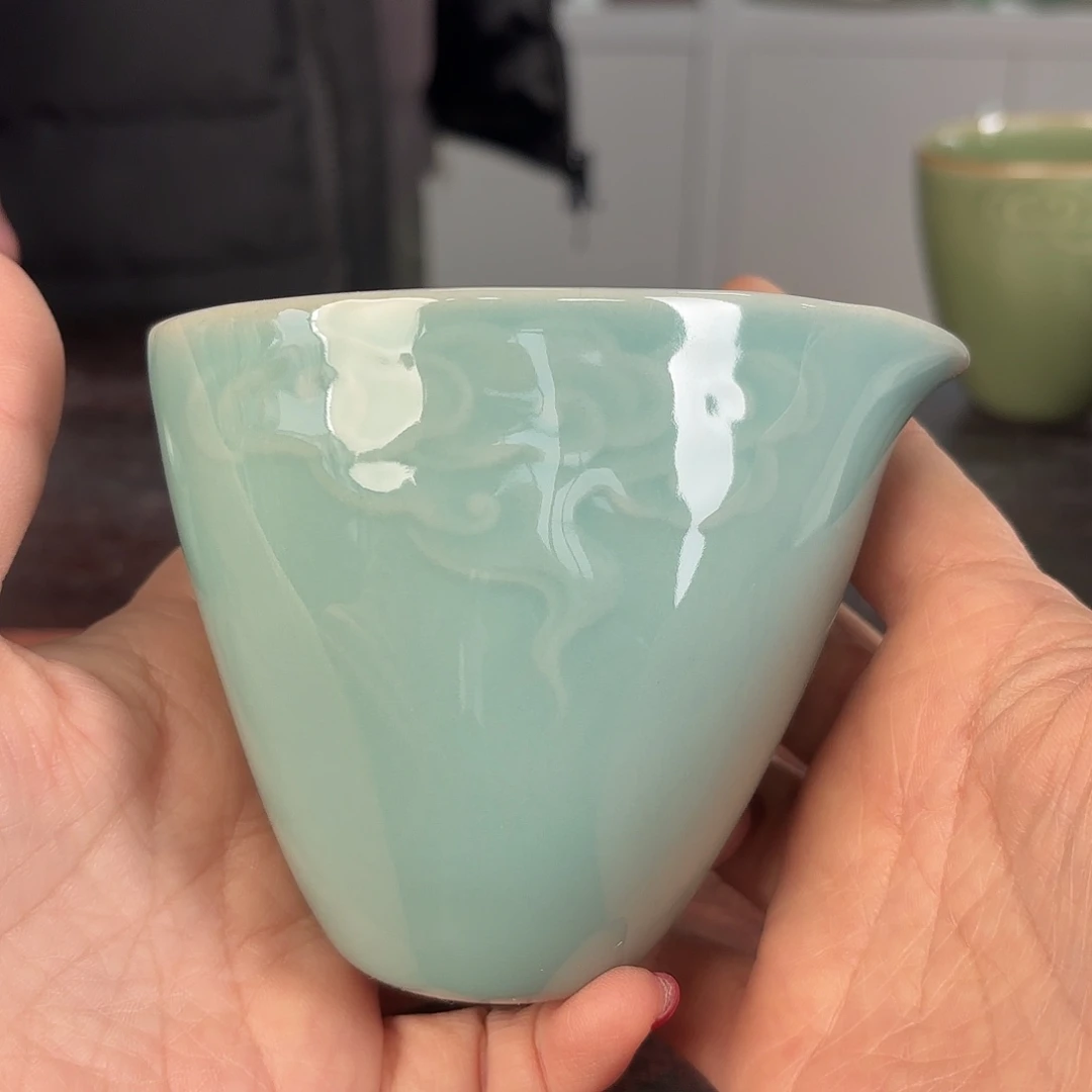 龙泉云间青瓷小米茶器