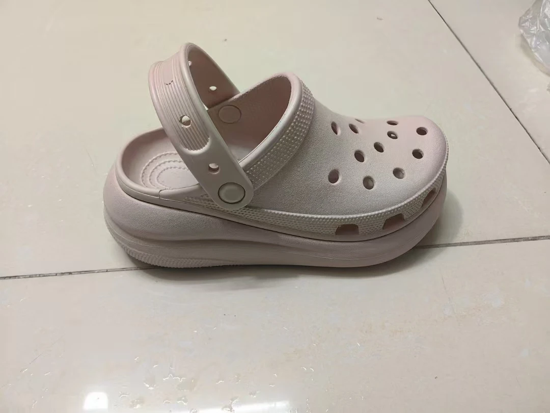 女舒适包头平跟低帮胶粘空洞洞鞋防滑情侣休闲沙滩鞋