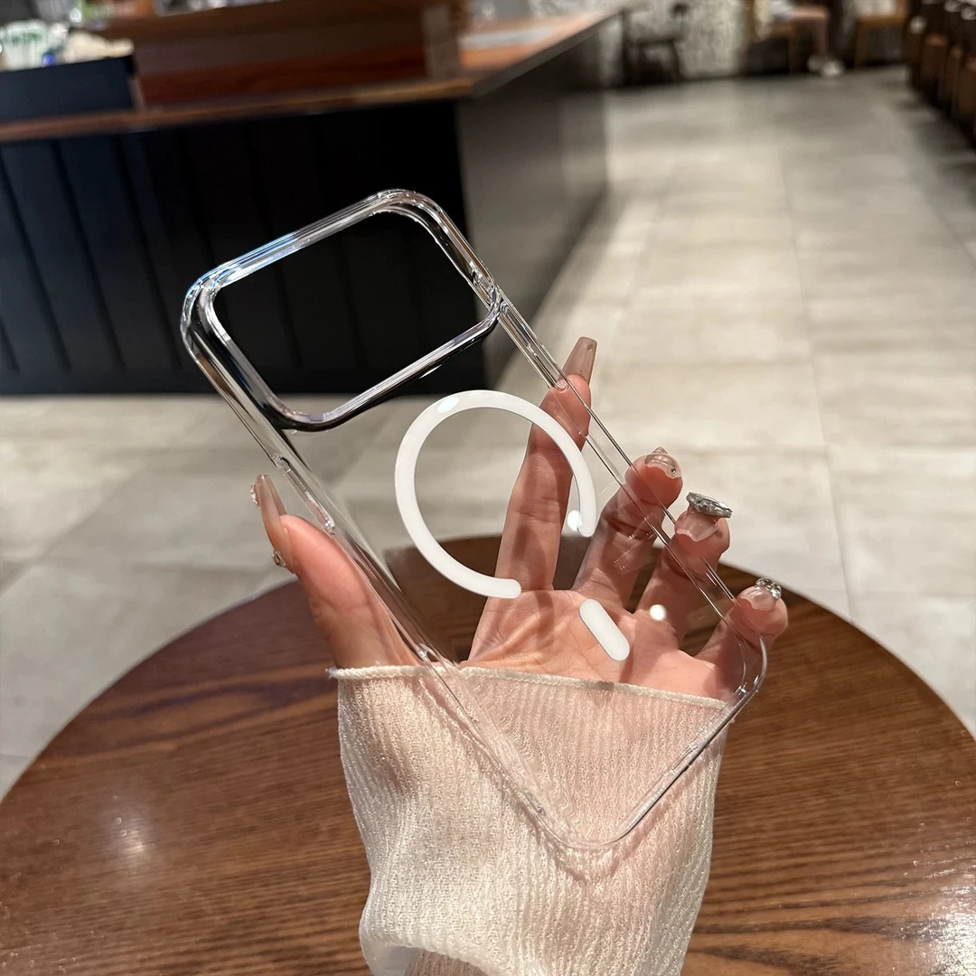 新款磁吸充电超薄透明适用小米17promax手机壳苹果17抗黄冰透硬壳