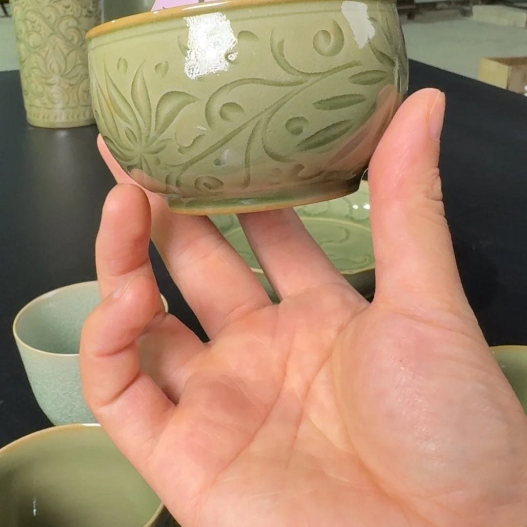 仰山品物 微瑕 鼓型杯 114