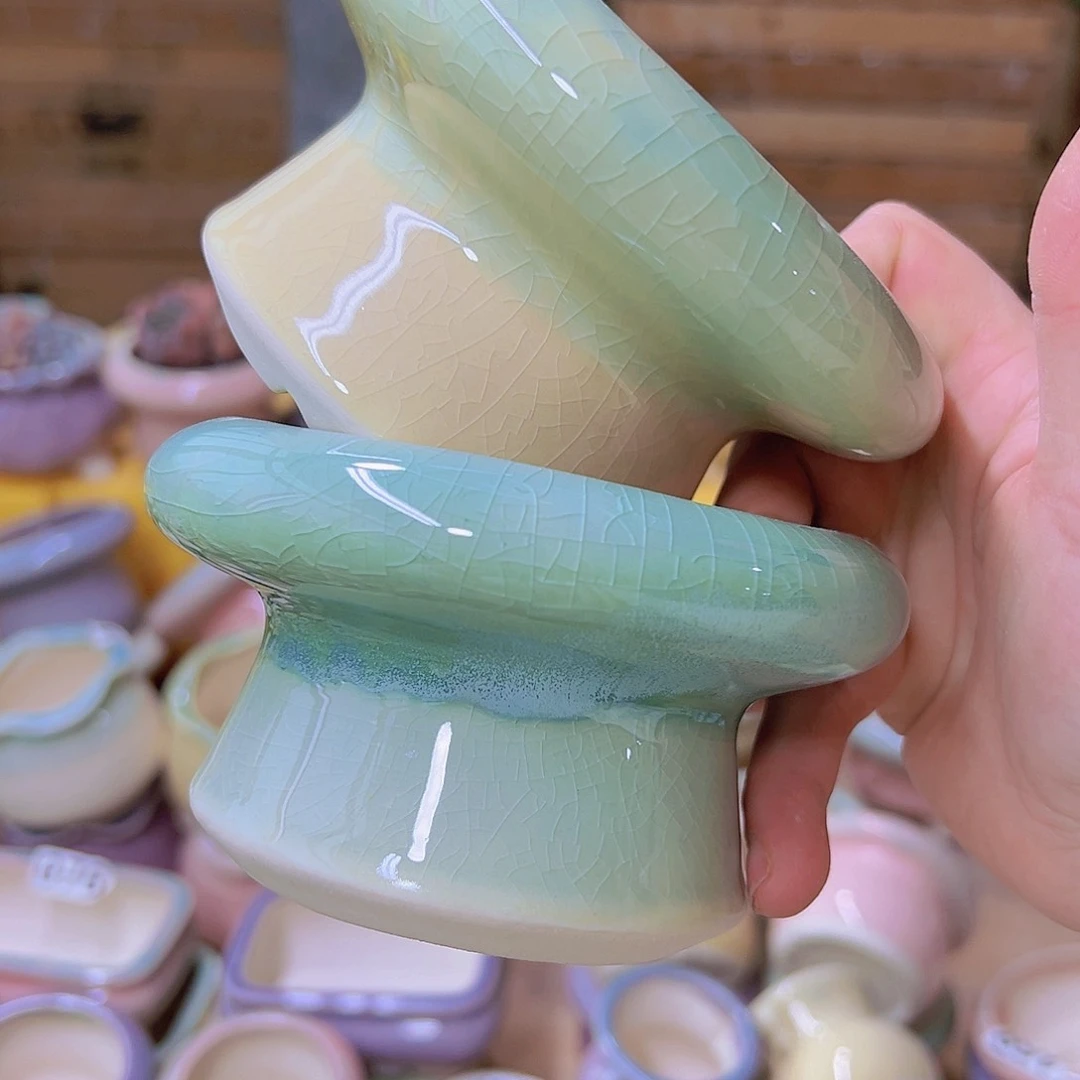 红陶陶瓷花盆当场满12包邮