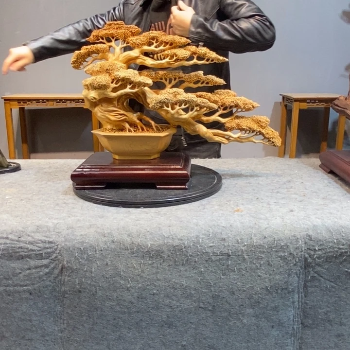 柏木木雕工艺品摆件
