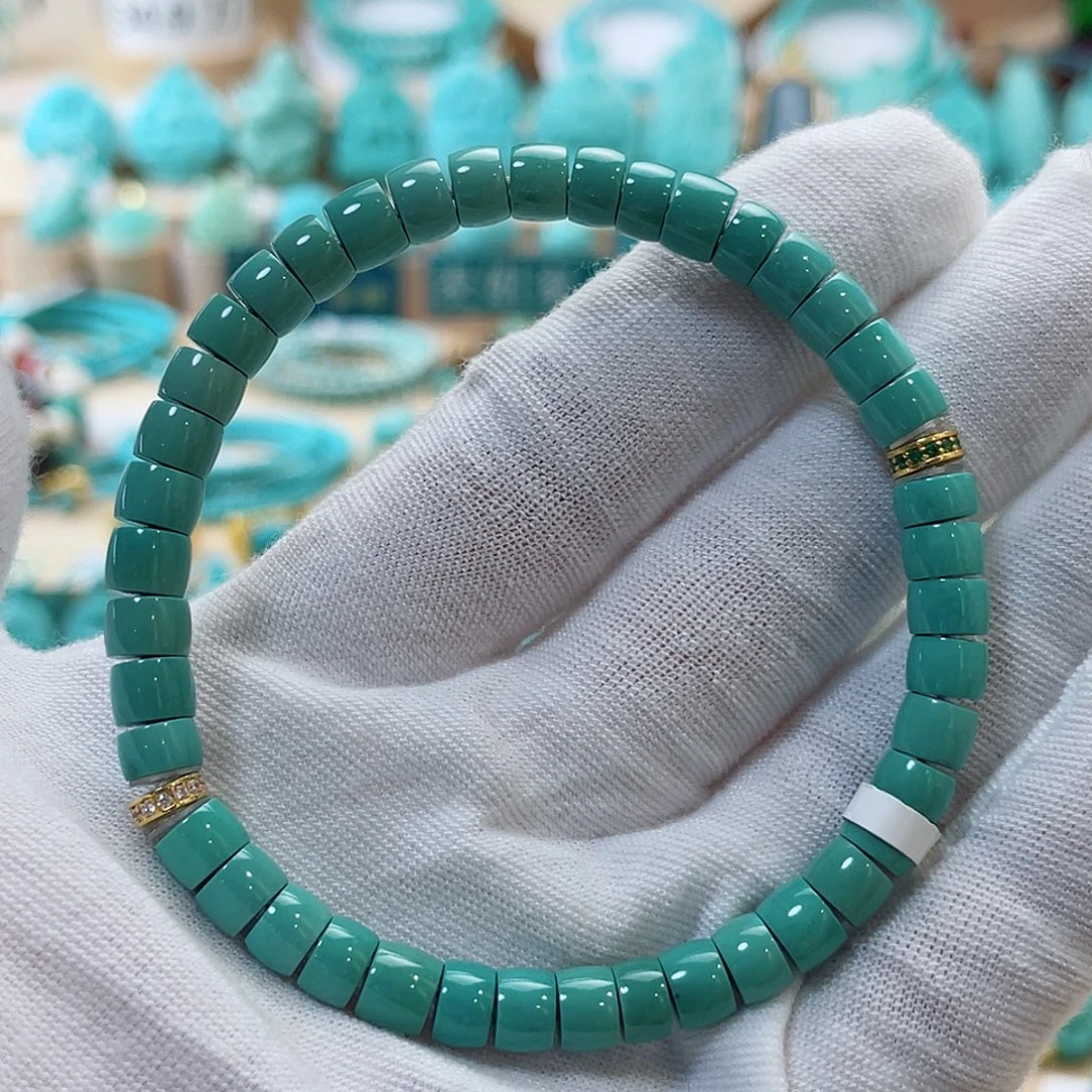 18K金镶嵌绿松石珠宝奇石6