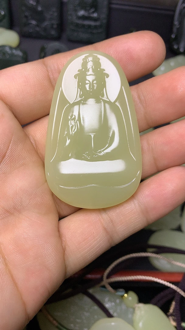 精品蜂蜜水素衣观音吊坠