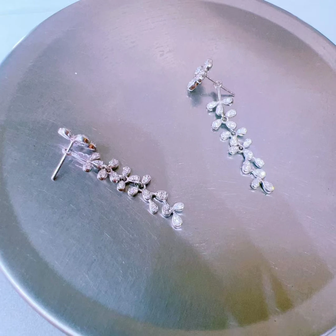 铂金Pt950耳饰   8.92克
