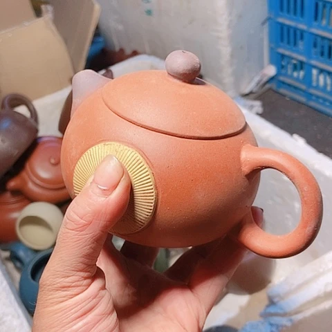 茶壶绿泥宜兴紫砂全手工制作工艺