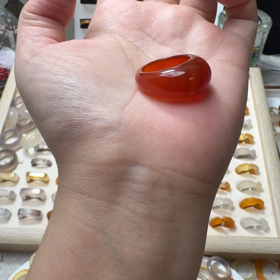 未镶嵌戒指玛瑙/玉髓756港16福利不退换