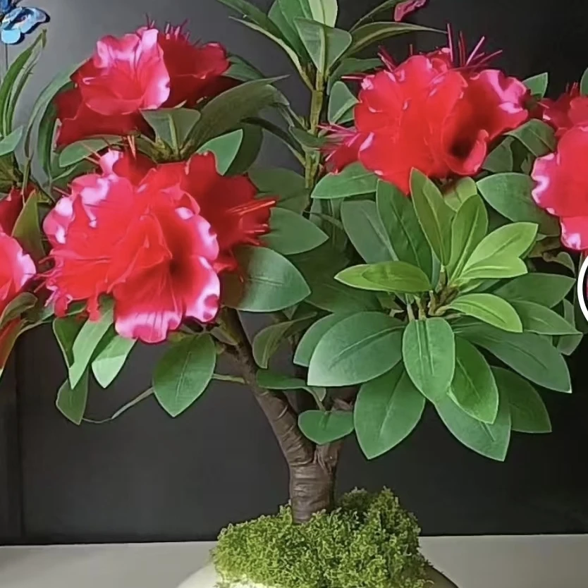 杜鹃花材料包，有教程，仿真绿植花卉制作材料。