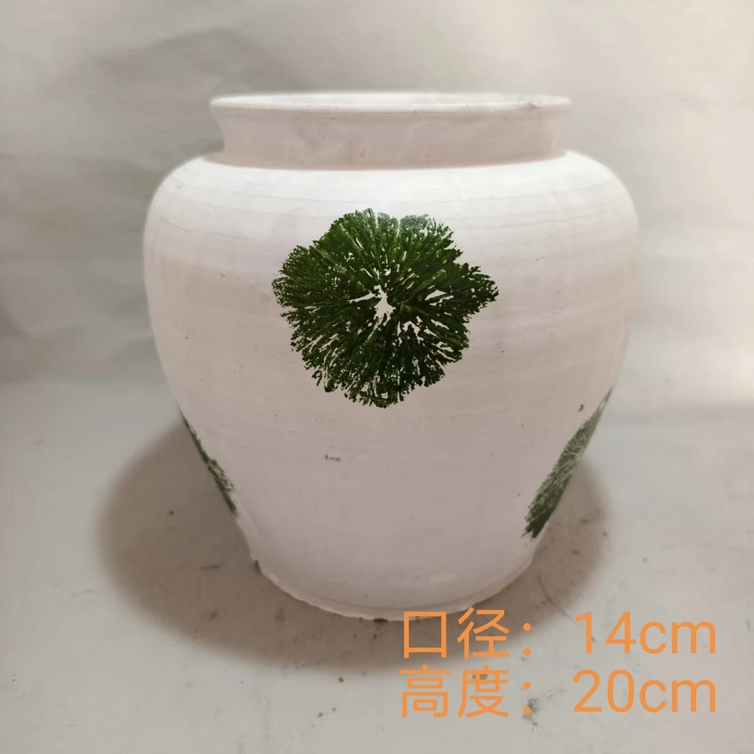 复古简约透气大口径粗陶花盆适合室内绿植花卉种植