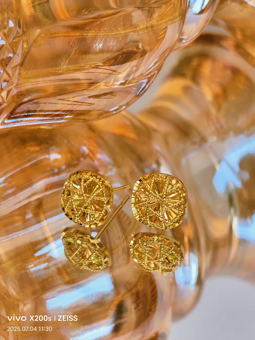 黄铜耳饰 【胡子小妞】时尚简约耳钉 254432