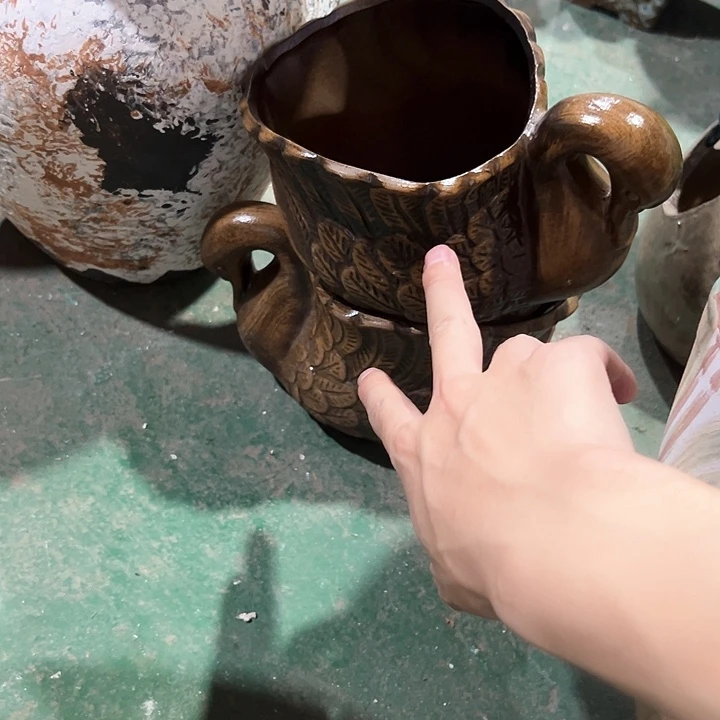 紫砂花盆花盆花盆