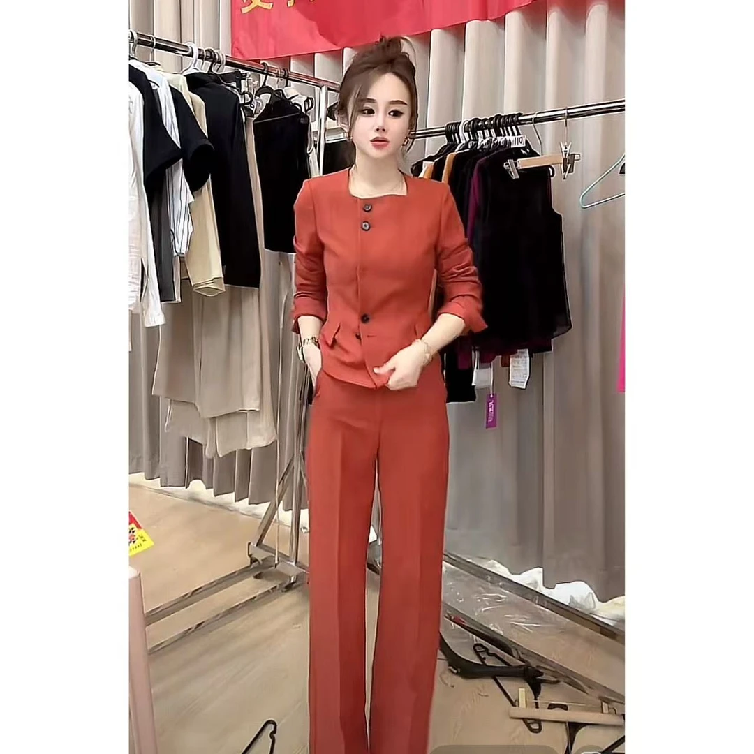 9955高级感轻奢西装套装气场强大2025春新款洋气显瘦高级感两件套