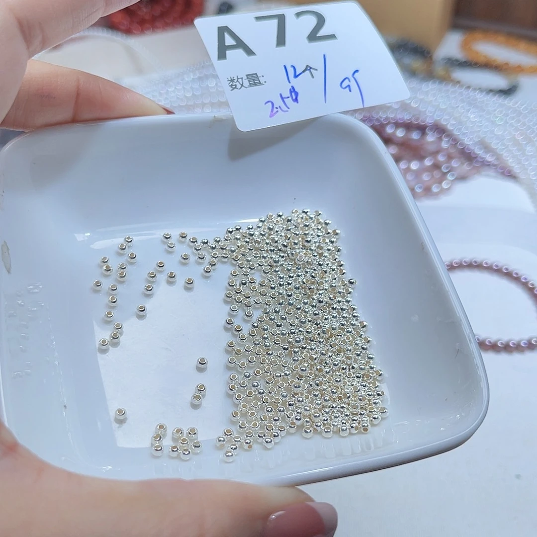 水晶银S925镶嵌珠宝半成品A72。