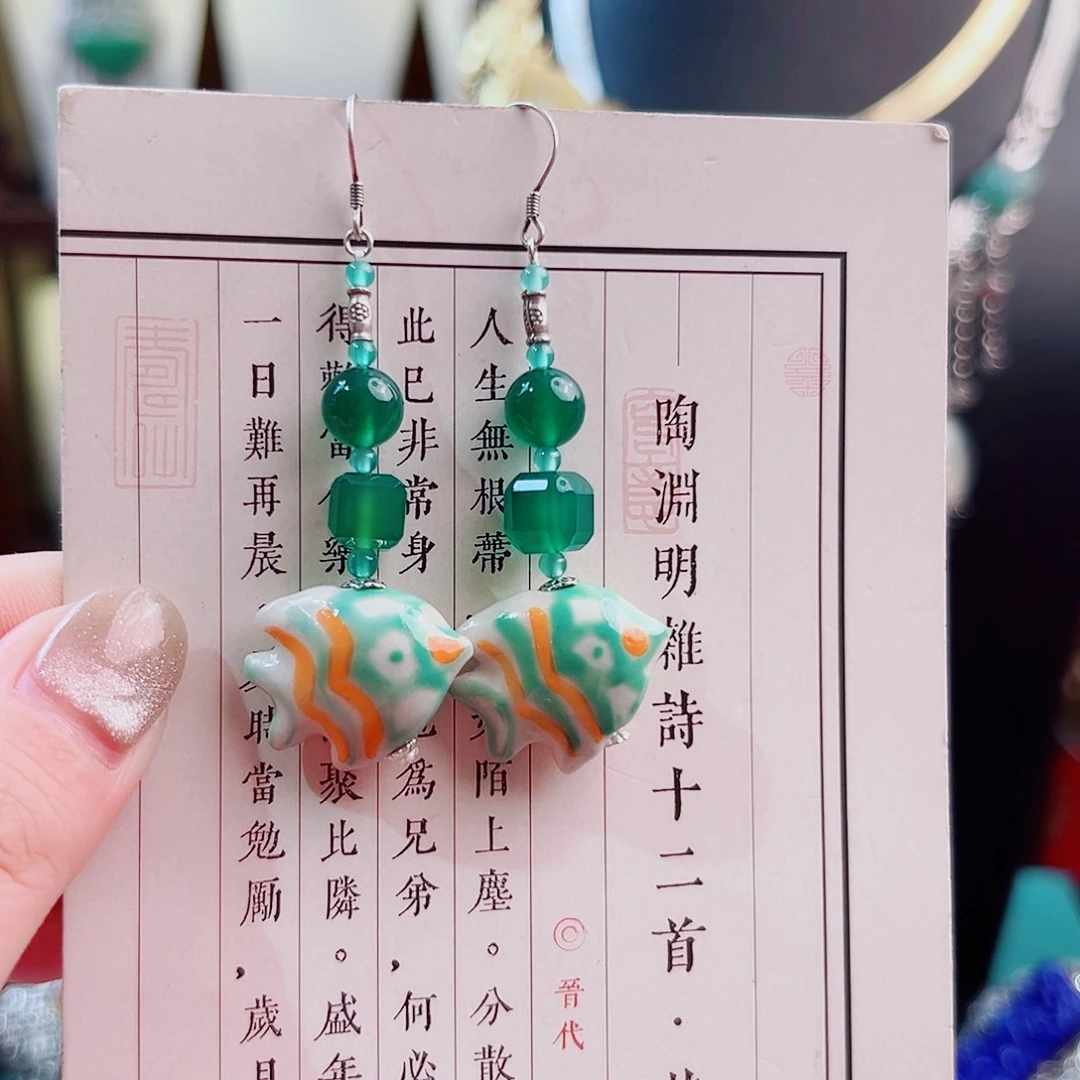 银S925镶嵌耳饰海水珍珠耳环