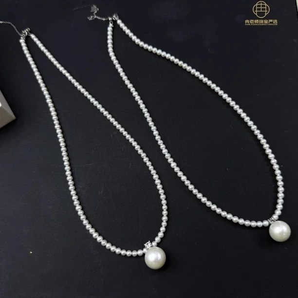 OY137淡水有核ak特亮项链4-12mm+多样性发其一