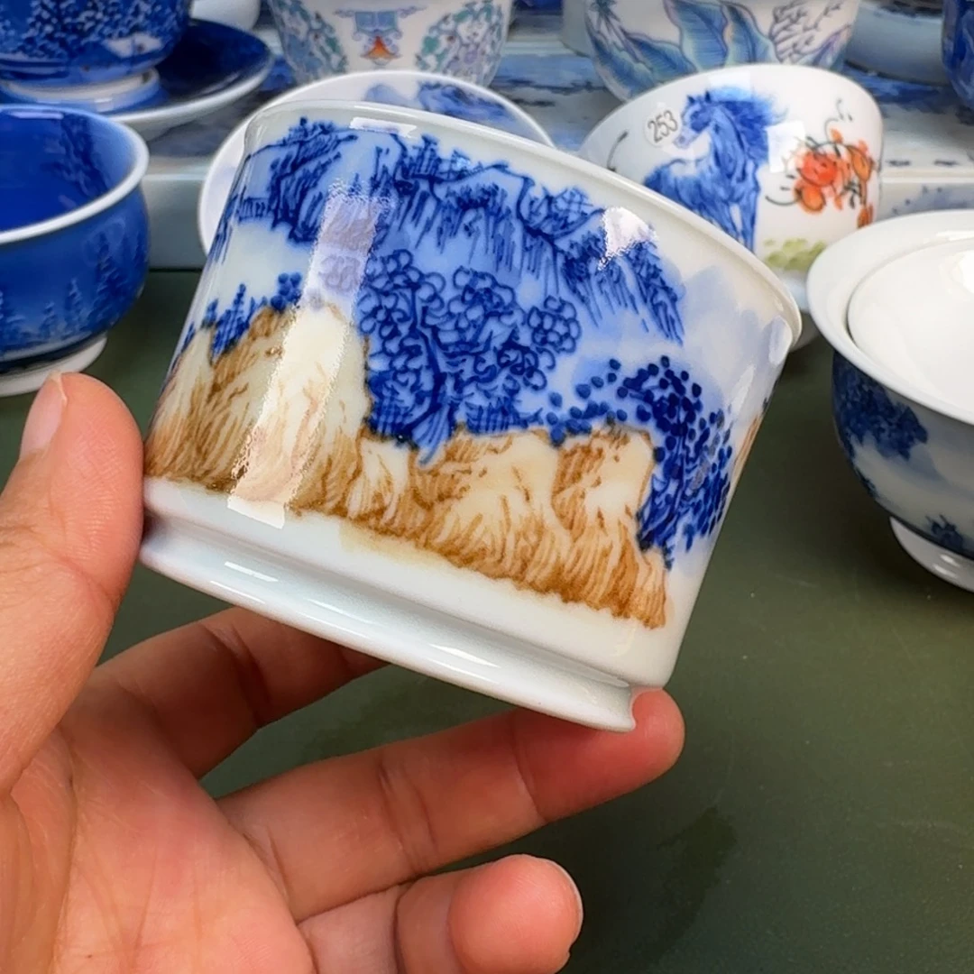 陶景德镇纯手绘茶具圆圆265