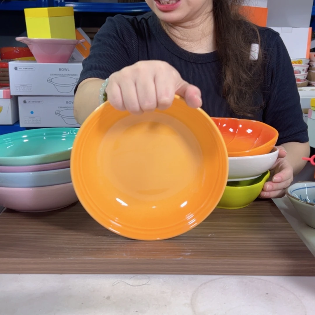 陶瓷南法橙燕麦碗