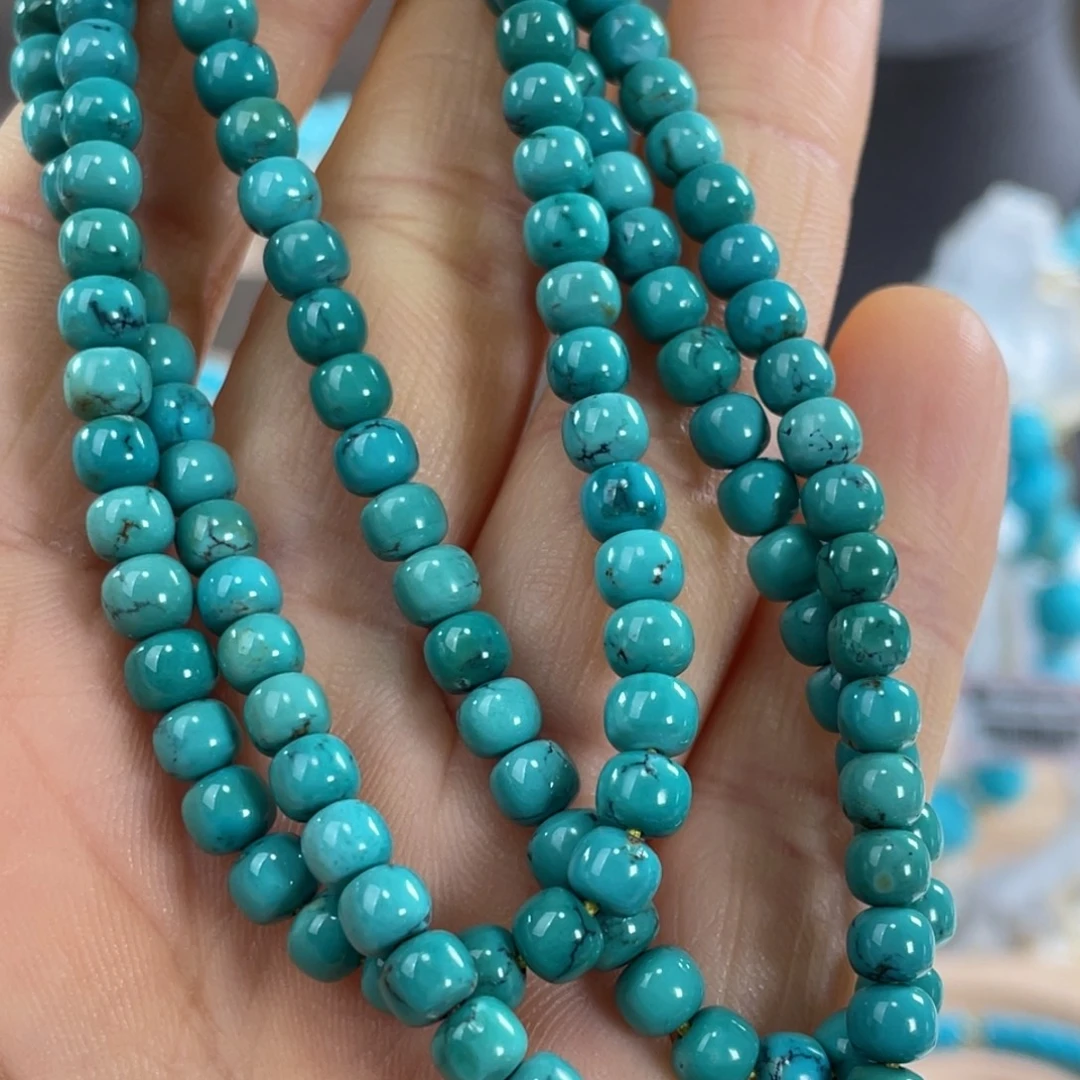 绿松石未镶嵌套链玉化108