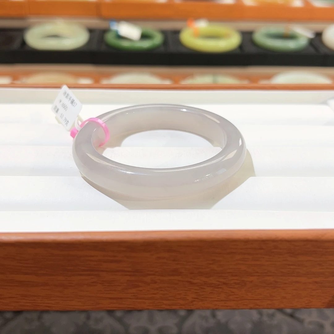 和田玉手镯未镶嵌  【冰仙紫】