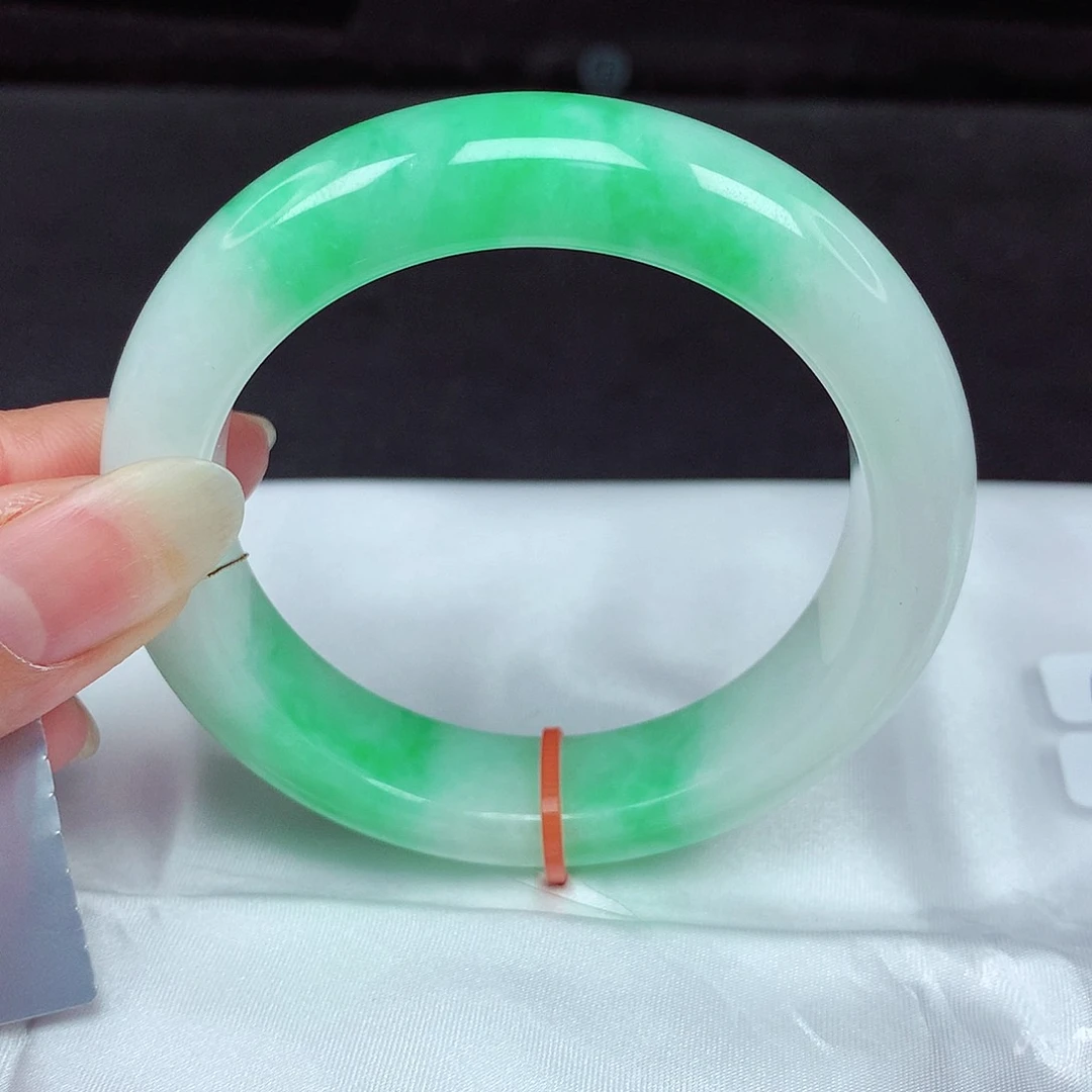 未镶嵌手镯翡翠55圈005-超美！