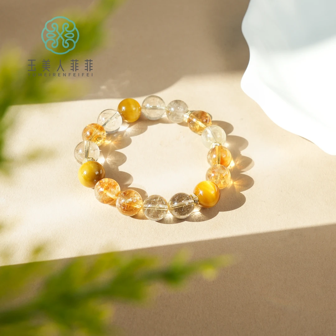 石惑珠宝.水晶单圈圆珠手串约11-12mm