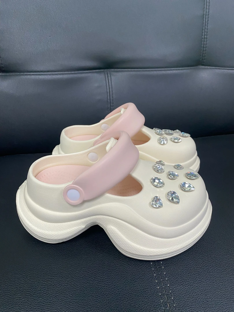 小蛮腰网红外穿时尚防滑夏季踩屎感洞洞鞋