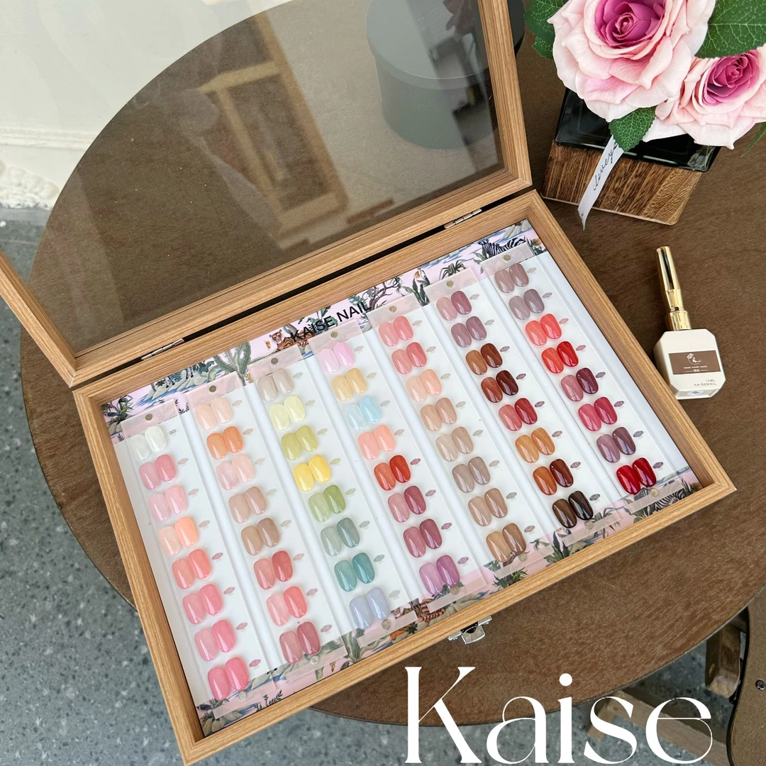 美博会新款【舍下恺舍56色花屿集透色甲油胶套装流行美甲店开店】