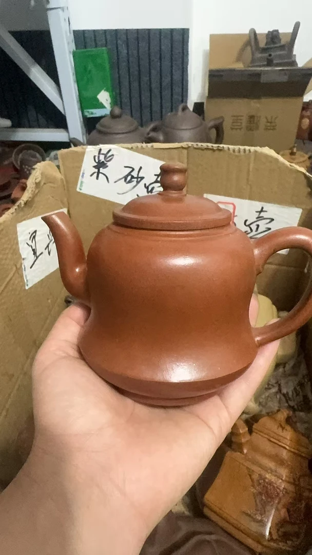 鱼子朱泥小葫芦紫砂茶壶家用茶具