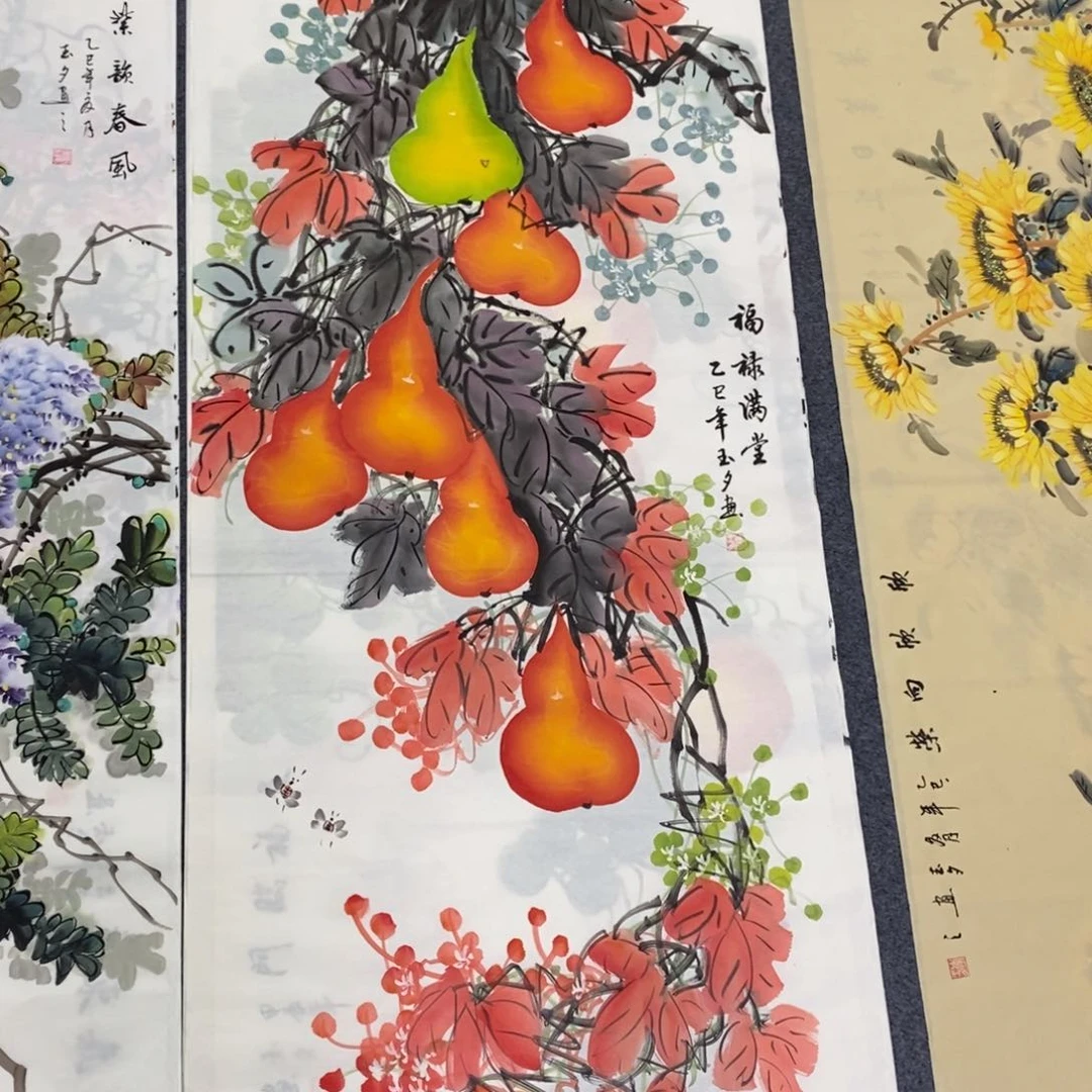 国画尺寸140✖️70精品四尺手绘画