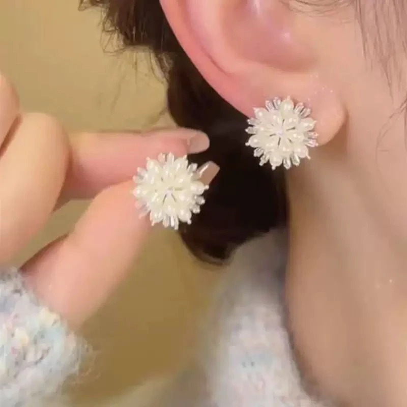 合金合成锆石耳饰 4517【闪光灯】轻奢耳饰