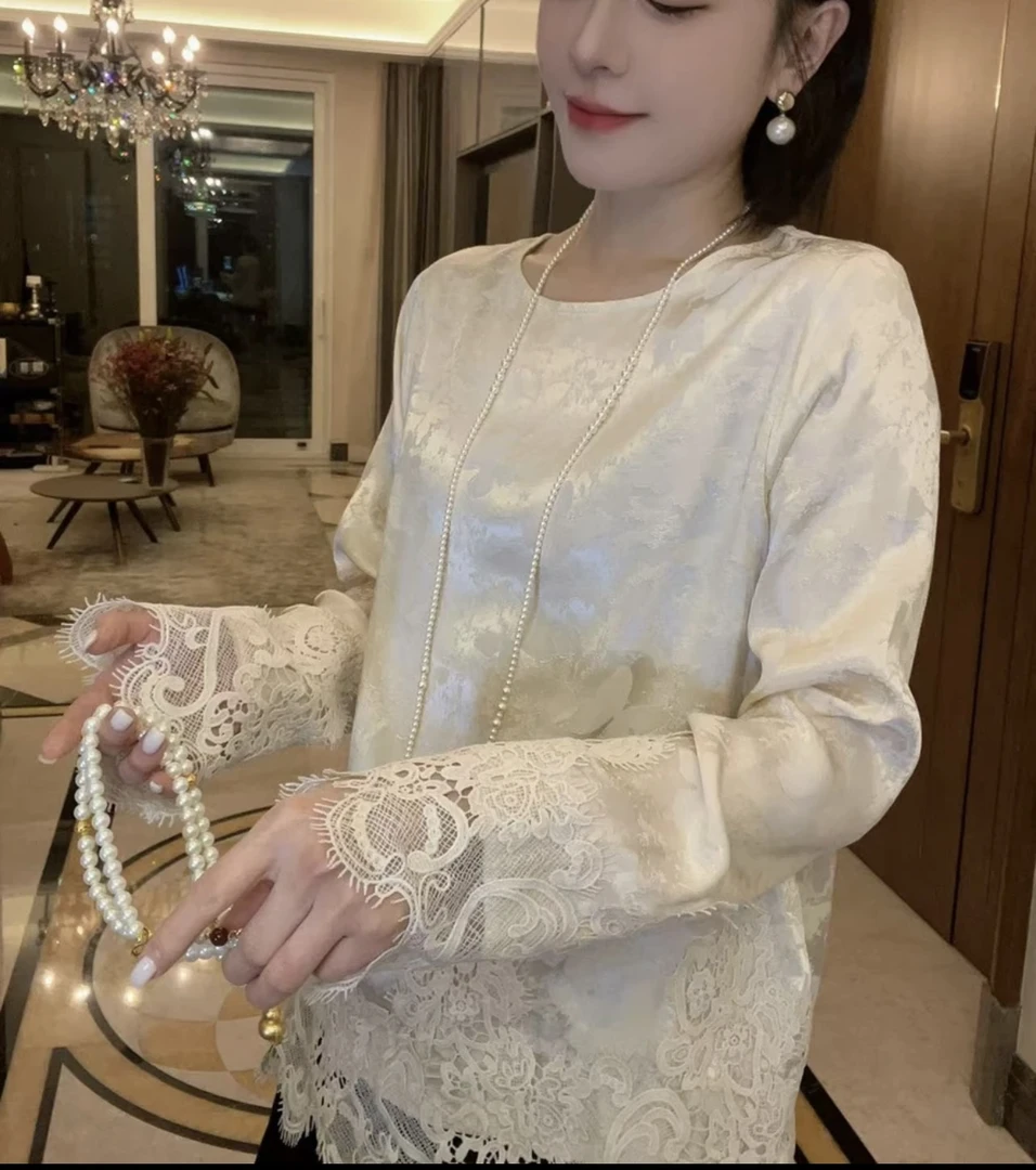 （南油原版）新款新中式人丝高端 打底衫国风上衣