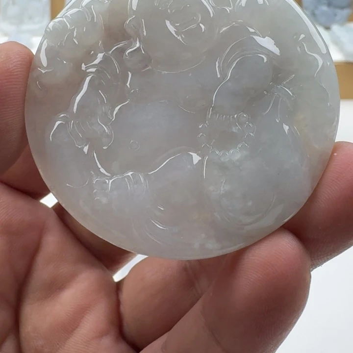 翡翠未镶嵌颈饰天然缅甸A货翡翠