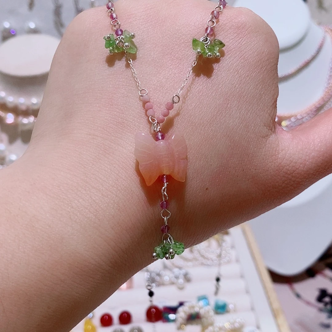 玛瑙/玉髓合金颈饰