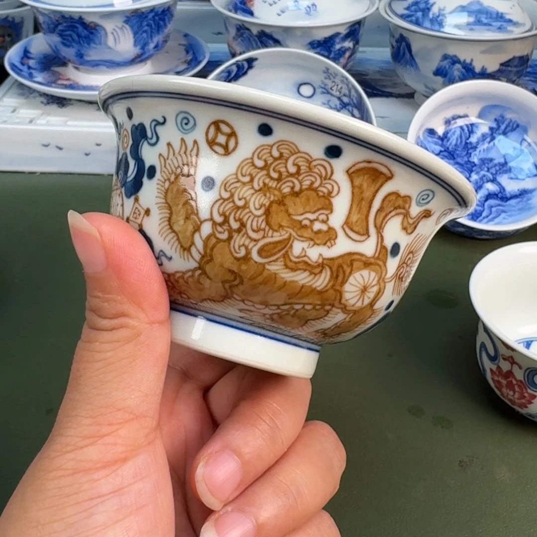 景德镇纯手绘茶具圆圆217