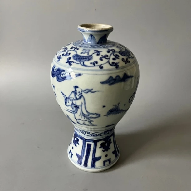 193 明万历 青花人物故事梅瓶