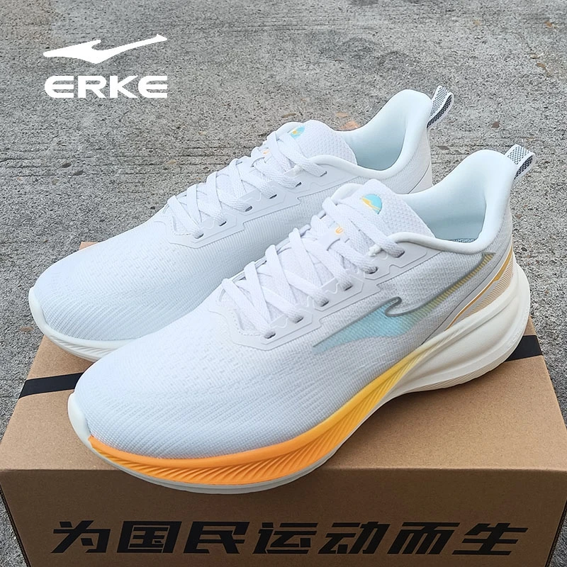 erke/鸿星尔克2025夏季新款透气休闲网面减震耐磨跑步鞋时尚百搭
