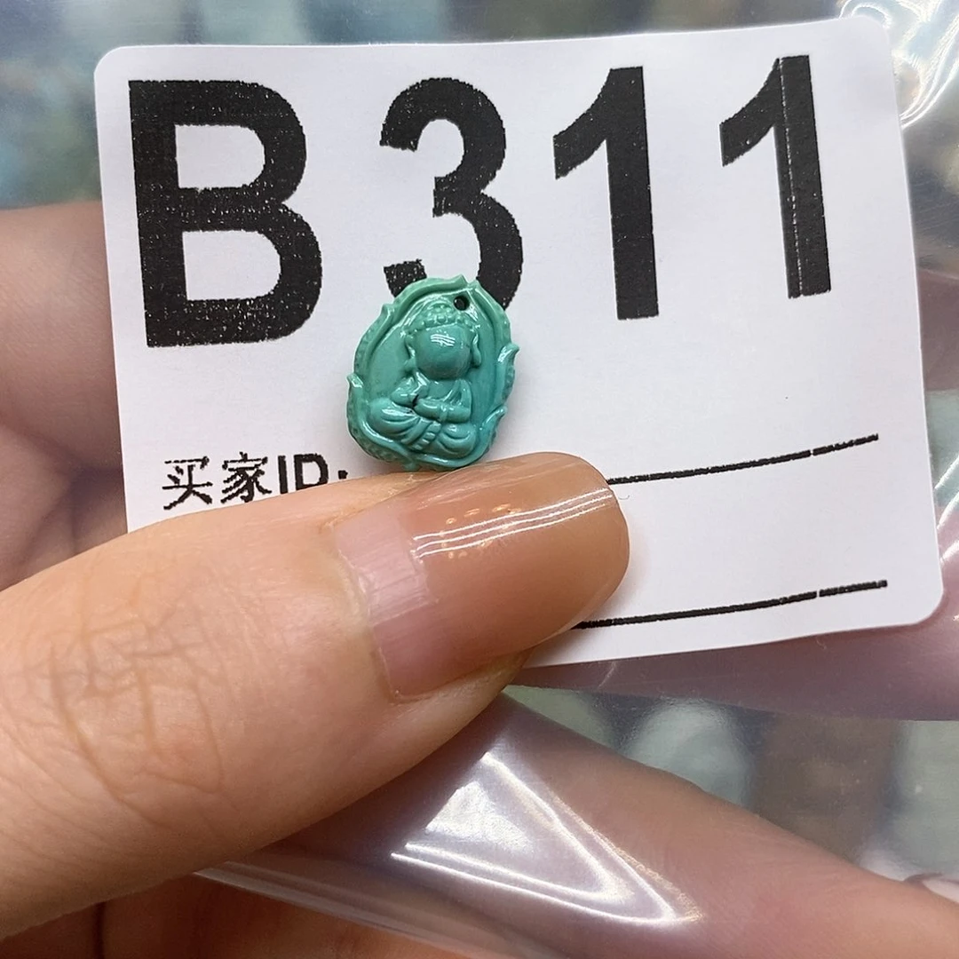 未镶嵌绿松石绿松石配饰定制