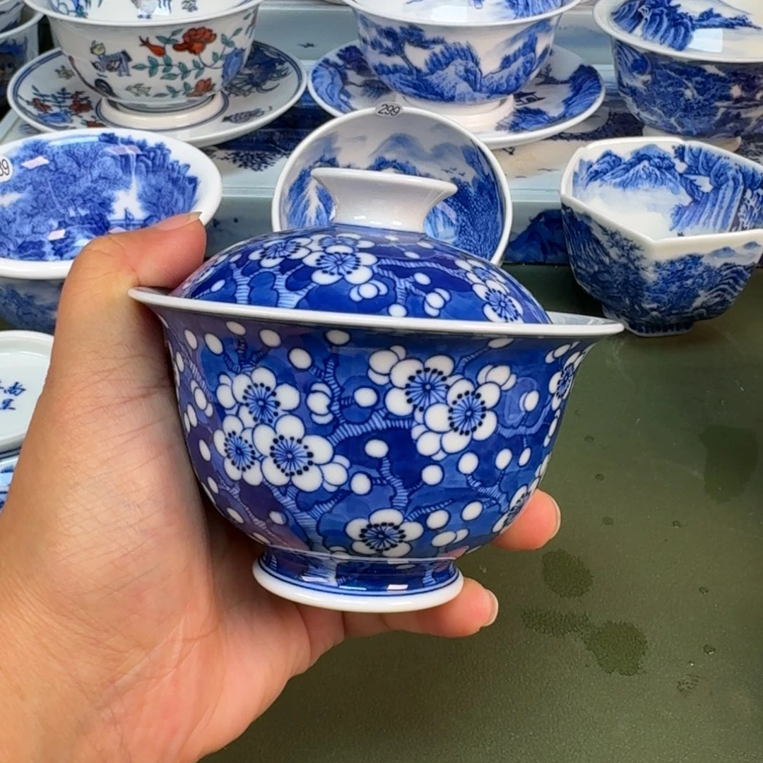 景德镇纯手绘茶具圆圆218