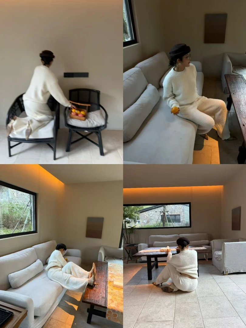 Daisy 白色舒适度绒绒居家套装