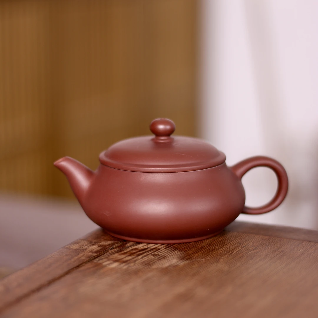 潮州原矿紫泥大口明炉壶110ml小品壶陶壶工夫家用茶具套装